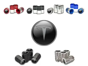 Tesla Caps Valve Jante Voiture Standard